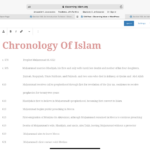 150 – 001 – Islamic Timelines